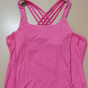 Lululemon So Fly Butterfly Bon Bon Pink Wild Tank